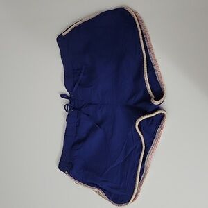 NWT J Crew Linen Blend Short with Jute Trim Size 8 Bright Blue